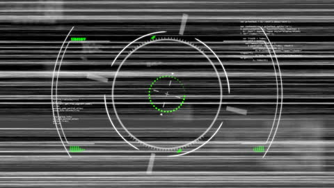 Futuristic Digital Interface with Data Glitching Overlay