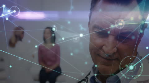 Network Connection Overlay on Medical Consultation Scene