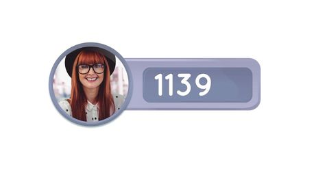 Profile Avatar Design with Modern Number Counter - Download Free Stock Images Pikwizard.com