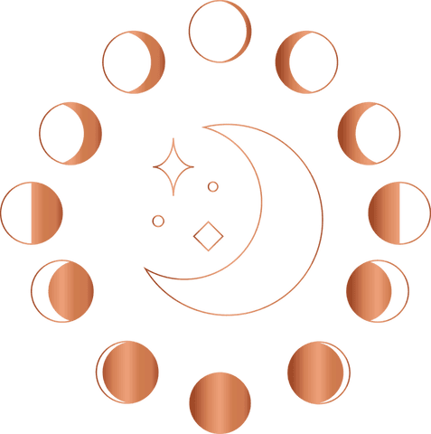 copper gradient moon phases on transparent background - Download Free Stock Videos Pikwizard.com