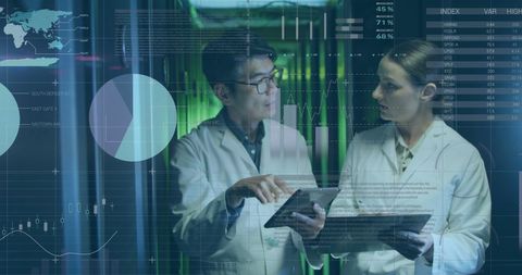 IT Engineers Analyze Data by Servers for Global Computing - Download Free Stock Images Pikwizard.com