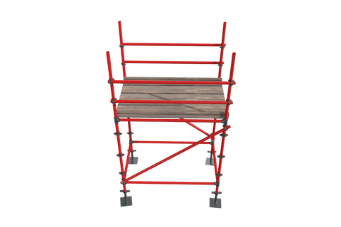 front view of red scaffold on transparent background - Download Free Stock Videos Pikwizard.com