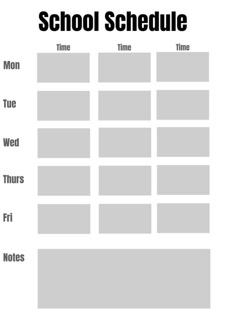 Useful for students and teachers to plan and organize weekly school activities. Ideal for managing class schedules, homework, and extracurricular activities. Can be used digitally or printed for personal or classroom use. Helps improve time management and keep track of important notes and tasks.