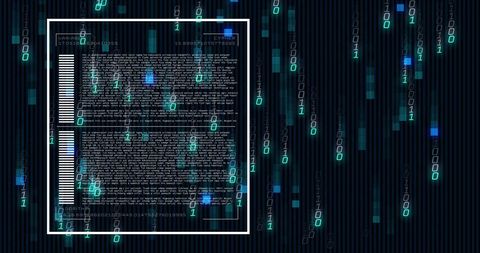 Digital Data Processing and Encryption Concept on Black Background - Download Free Stock Images Pikwizard.com