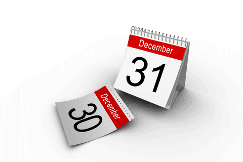 transparent desk calendar displaying end of december dates - Download Free Stock Videos Pikwizard.com
