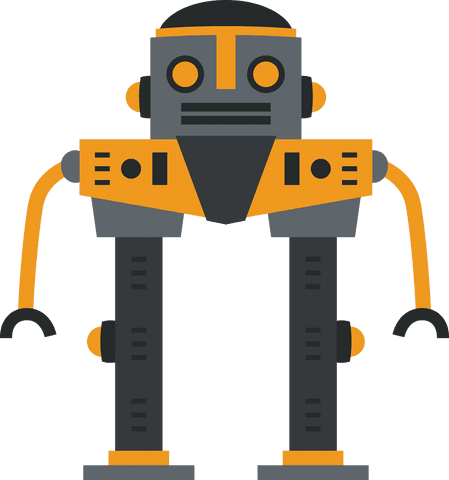 colorful retro robot illustration on transparent background - Download Free Stock Videos Pikwizard.com
