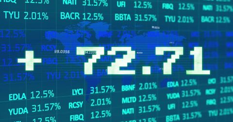 Digital Stock Market Rise Visualization with Global Map and Numbers - Download Free Stock Images Pikwizard.com