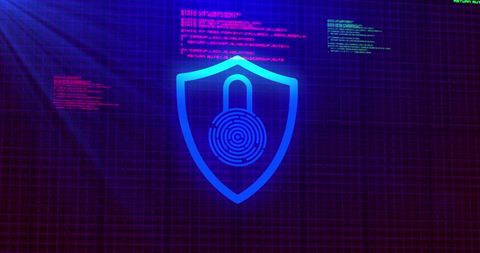 Digital Security Lock with Data Processing Interface - Download Free Stock Images Pikwizard.com