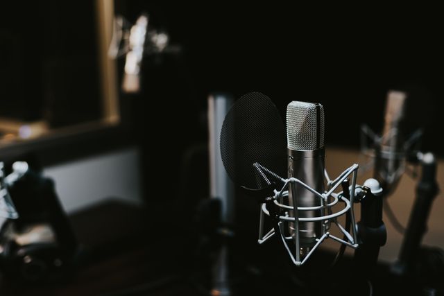 Professional Microphone in Home Audio Recording Studio - Download Free Stock Photos Pikwizard.com