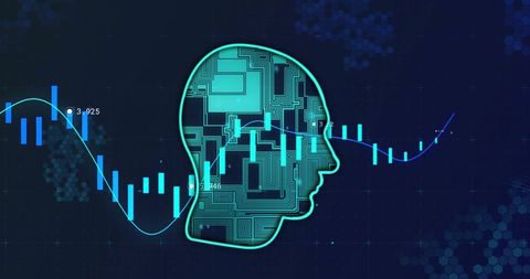 Financial Data Processing Circuity Head Concept - Download Free Stock Images Pikwizard.com