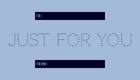 Minimalist Personalized Gift Message Card - Download Free Stock Templates Pikwizard.com