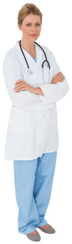 Confident Blonde Female Doctor with Transparent Background - Download Free Stock Videos Pikwizard.com