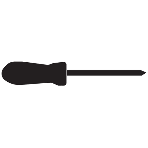 Transparent screwdriver illustration icon on clear background