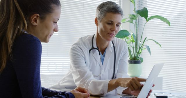 Female Medical Professional Consulting with Patient in Office Setting - Download Free Stock Images Pikwizard.com