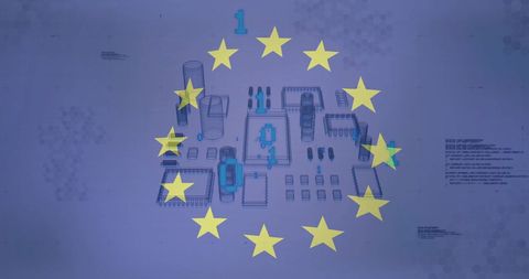 European Union Embraces Digital Transformation in Futuristic Cityscape - Download Free Stock Images Pikwizard.com