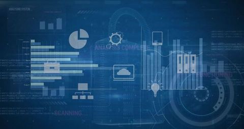 Futuristic Data Processing and Security Technology Concept - Download Free Stock Images Pikwizard.com