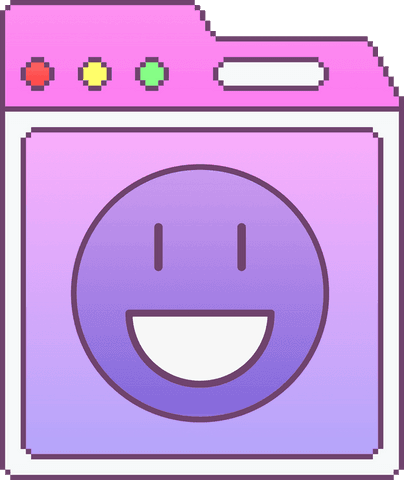 retro browser window with smiley on transparent background - Download Free Stock Videos Pikwizard.com