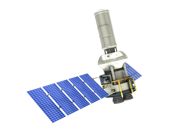 Realistic Satellite with Solar Panels on Transparent Background - Download Free Stock Videos Pikwizard.com