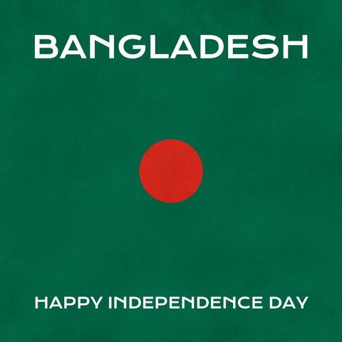 bangladesh flag with independence day greeting - Download Free Stock Templates Pikwizard.com