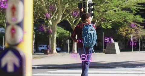 6G Innovation Across Urban Crosswalk With Modern Tech - Download Free Stock Images Pikwizard.com