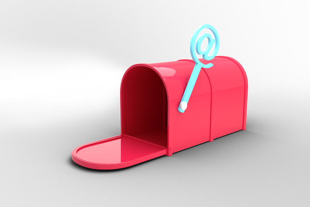 Transparent Pink Mailbox with Email Symbol for Communication - Download Free Stock Videos Pikwizard.com