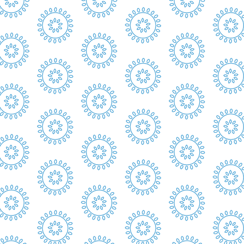 Blue Circular Floral Pattern on Transparent Background - Download Free Stock Videos Pikwizard.com