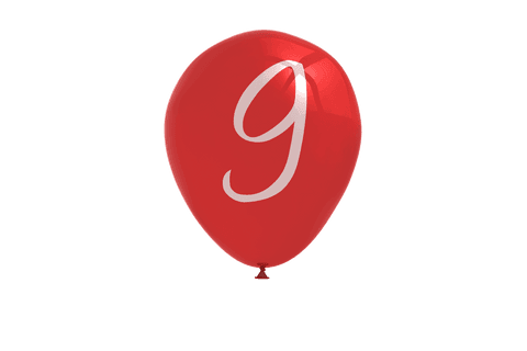red number 9 balloon on transparent background for celebrations - Download Free Stock Videos Pikwizard.com