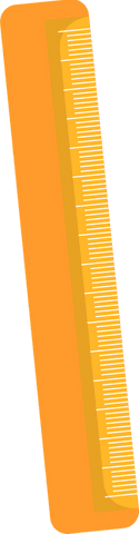 Bright Orange Ruler Illustrating Precision on Transparent Background - Download Free Stock Videos Pikwizard.com
