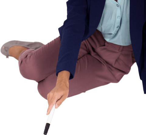 businesswoman writing against transparent background in office attire - Download Free Stock Videos Pikwizard.com
