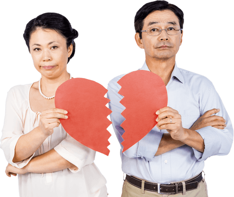 transparent couple holding broken heart for relationships concepts - Download Free Stock Videos Pikwizard.com