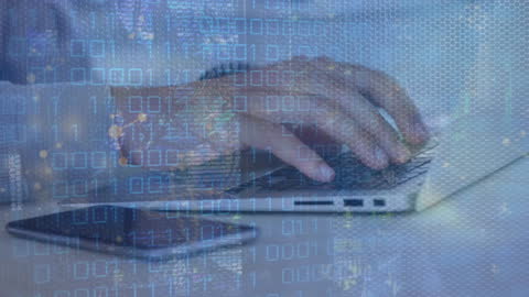 Digital Networking with Binary Code Overlay