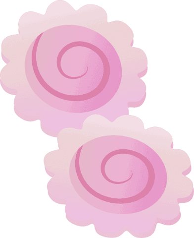 minimalist pink cookies with spiral frosting on transparent background - Download Free Stock Videos Pikwizard.com