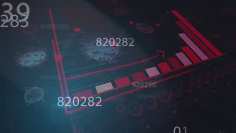Digital Data Analysis Dashboard with Virus Elements