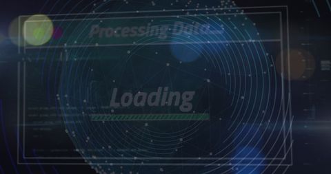 Loading Screen Technology with Data Processing Elements - Download Free Stock Images Pikwizard.com