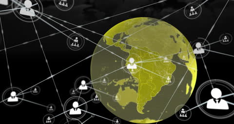 Global Networking and Connections Digital Illustration