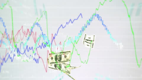Falling Dollar Bills with Financial Graph Projection