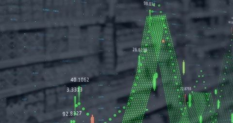 Digital Interface Overlaid on Retail Environments Reflecting Market Data