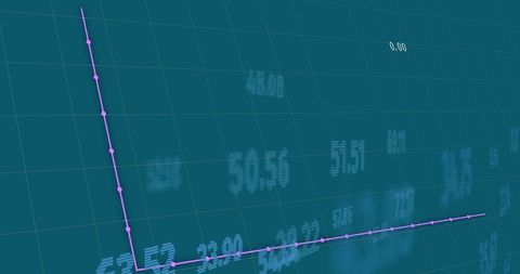Abstract Financial Data Visual with Graph on Blue Background - Download Free Stock Images Pikwizard.com