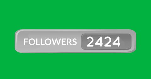 Digital Follower Counter with Increasing Numbers - Download Free Stock Images Pikwizard.com
