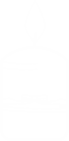 Minimalist line drawing of gift box with leaf sprout on transparent background