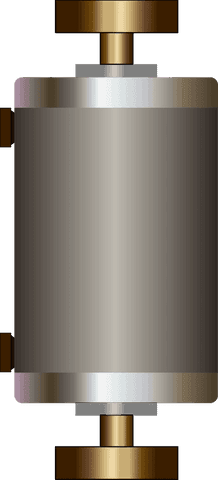 cylindrical metal part on transparent background for industrial use - Download Free Stock Videos Pikwizard.com