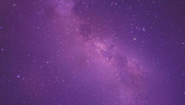 Vibrant Purple Milky Way with Twinkling Stars