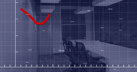 Digital Display of Financial Downtrend in Modern Office - Download Free Stock Images Pikwizard.com