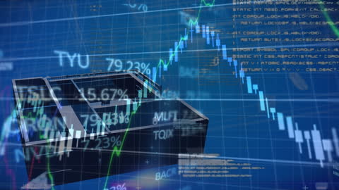 Digital Data Overlay on Modern House Blueprint Concept