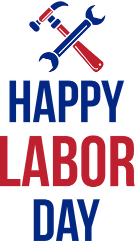 happy labor day message with tools on transparent background - Download Free Stock Videos Pikwizard.com