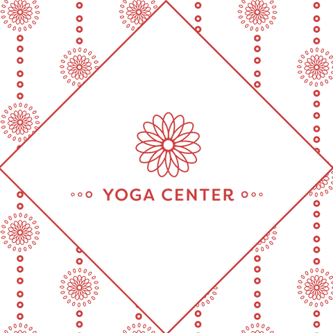 yoga center logo design on transparent red patterns - Download Free Stock Videos Pikwizard.com