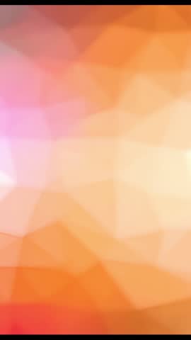 Vertical video displaying warm polygonal gradient in orange, pink and cream tones for modern design