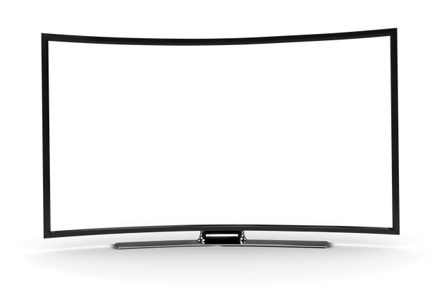 Curved TV with Blank Screen on Transparent Background - Download Free Stock Videos Pikwizard.com