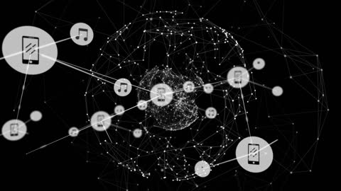 Global Digital Connectivity Network Illustration
