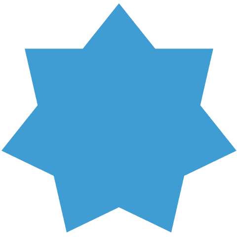 Blue Abstract Star-Like Shape on Transparent Background - Download Free Stock Videos Pikwizard.com